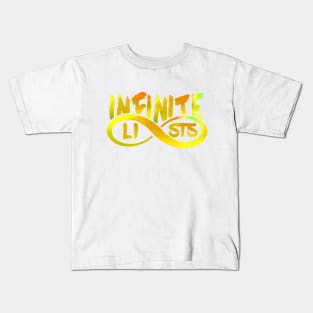 infinite lists merch Kids T-Shirt